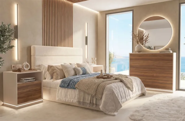 Dormitorio matrimonio de diseño contemporáneo